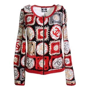 Chanel Patchwork Jacket Blazer Coat, Retail $2,000, 
$1,697 $3,400 Size: 38